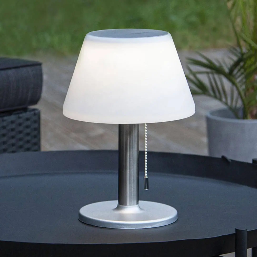 STAR TRADING LED-Solar-Tischleuchte Solia mit Zugschalter