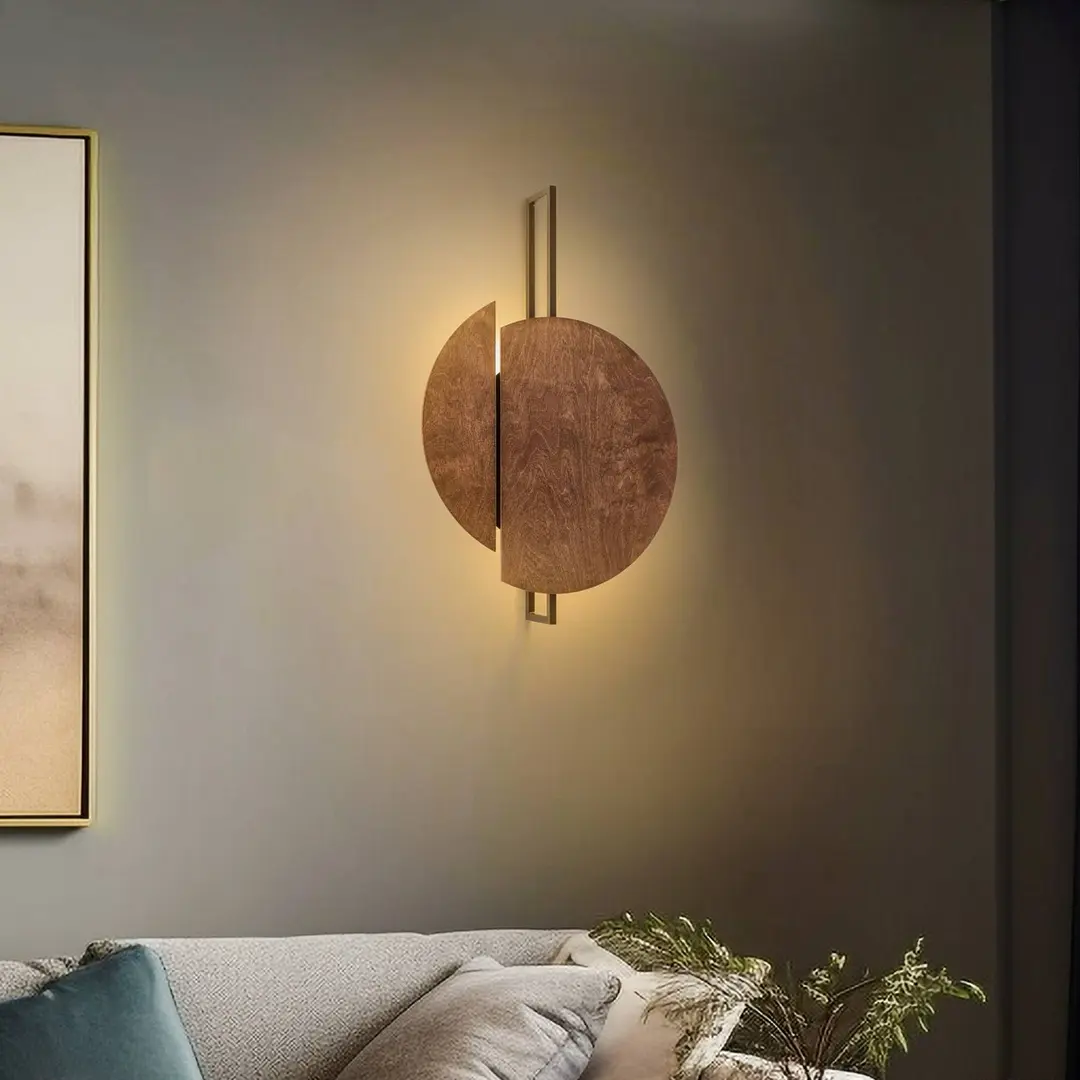 Nowodvorski Lighting Wandleuchte Sunset C aus Holz