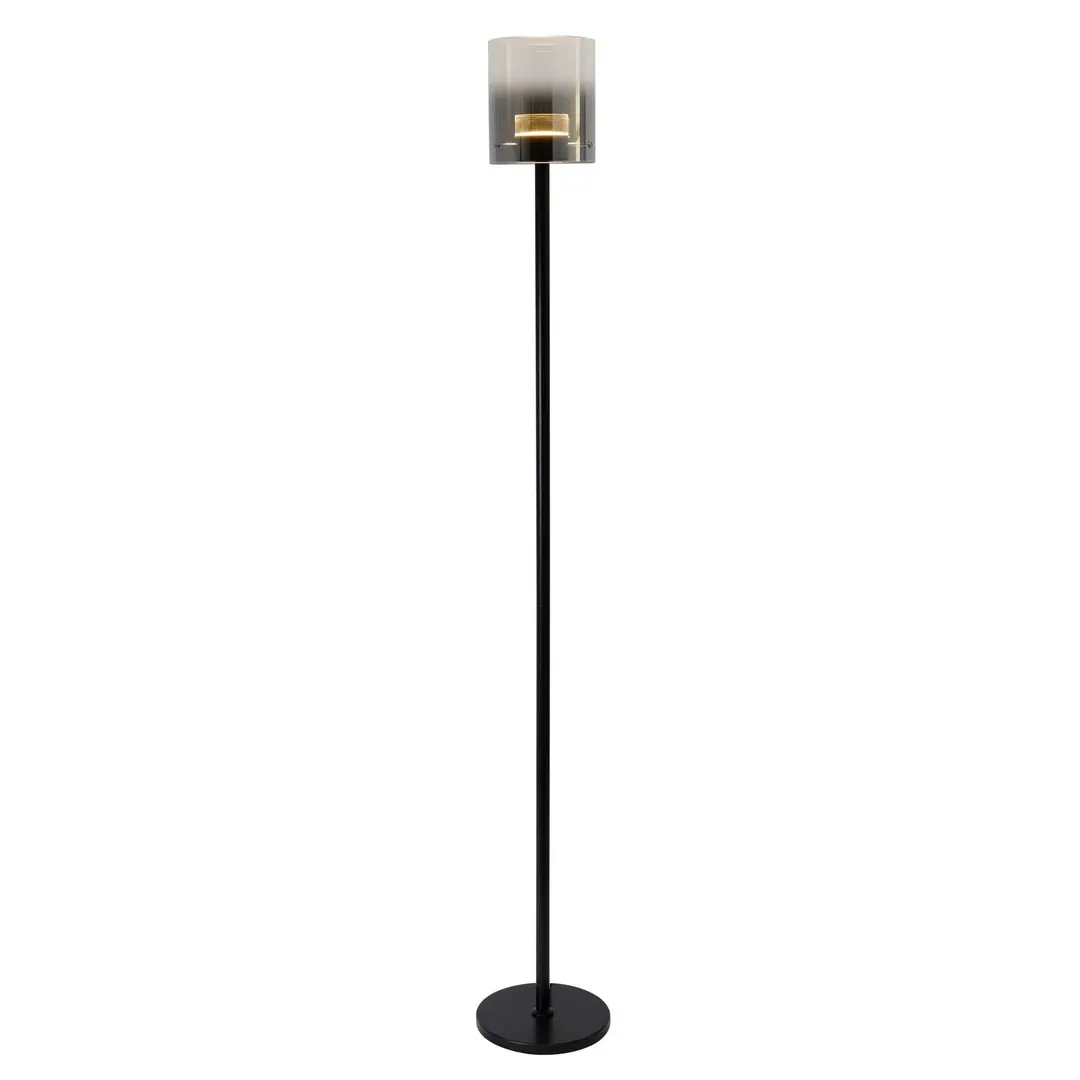 Highlight LED-Stehleuchte Salerno, 2.700K, schwarz/smoke