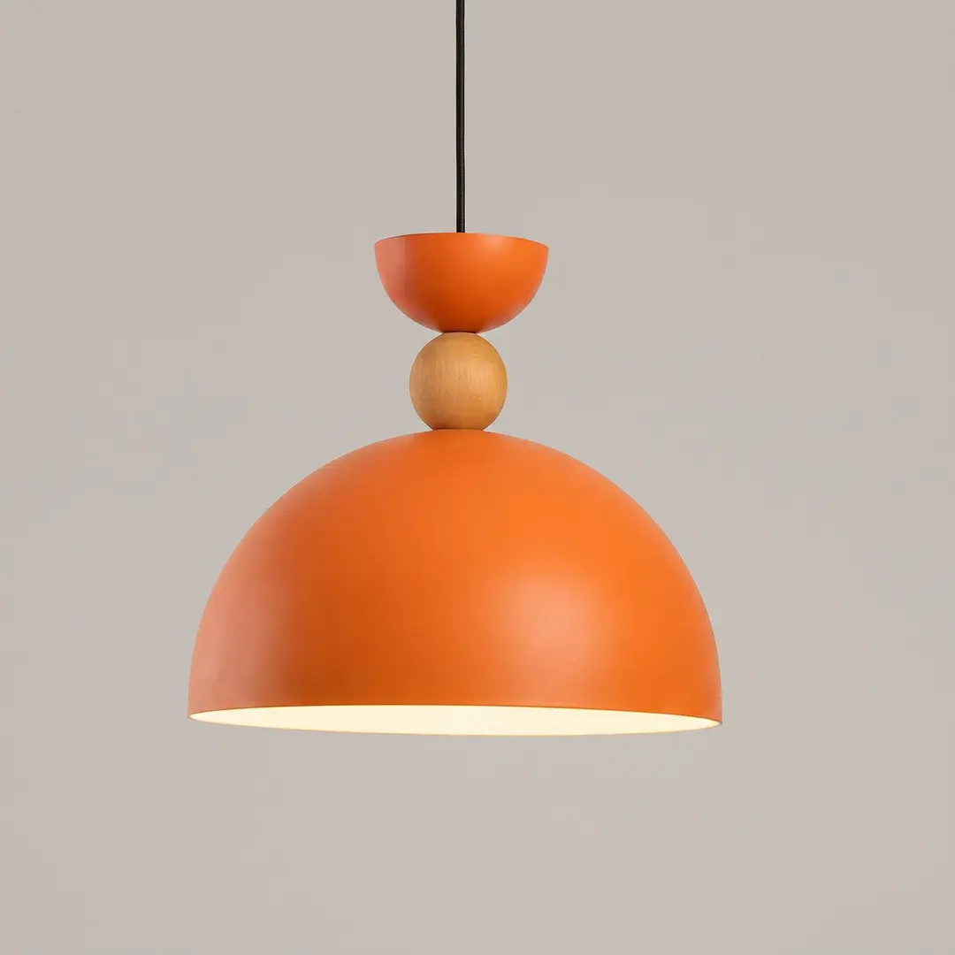 Opviq Hängeleuchte Kure, orange, Ø 30 cm, Metall, E27
