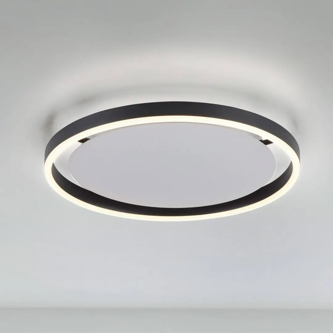 JUST LIGHT. GmbH LED-Deckenleuchte Ritus, Ø 39,3cm, anthrazit