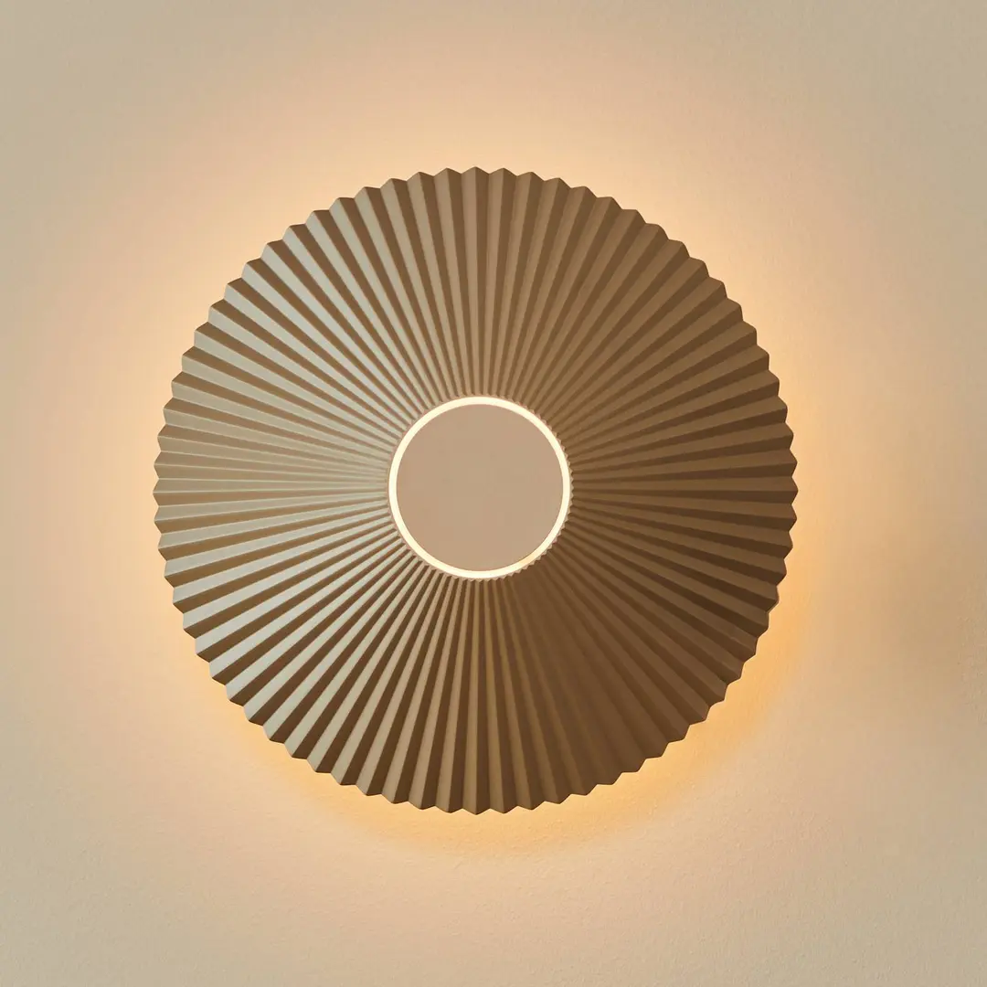 LOOM DESIGN LED-Wandlampe Ballerina, creme, Ø 35 cm