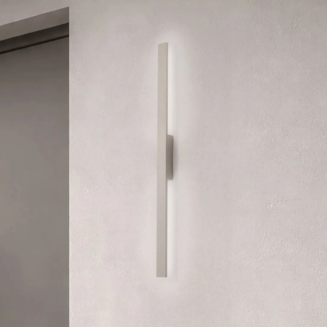 Nowodvorski Lighting LED-Wandleuchte Demi M, sand, Aluminium, Höhe 100 cm, IP54
