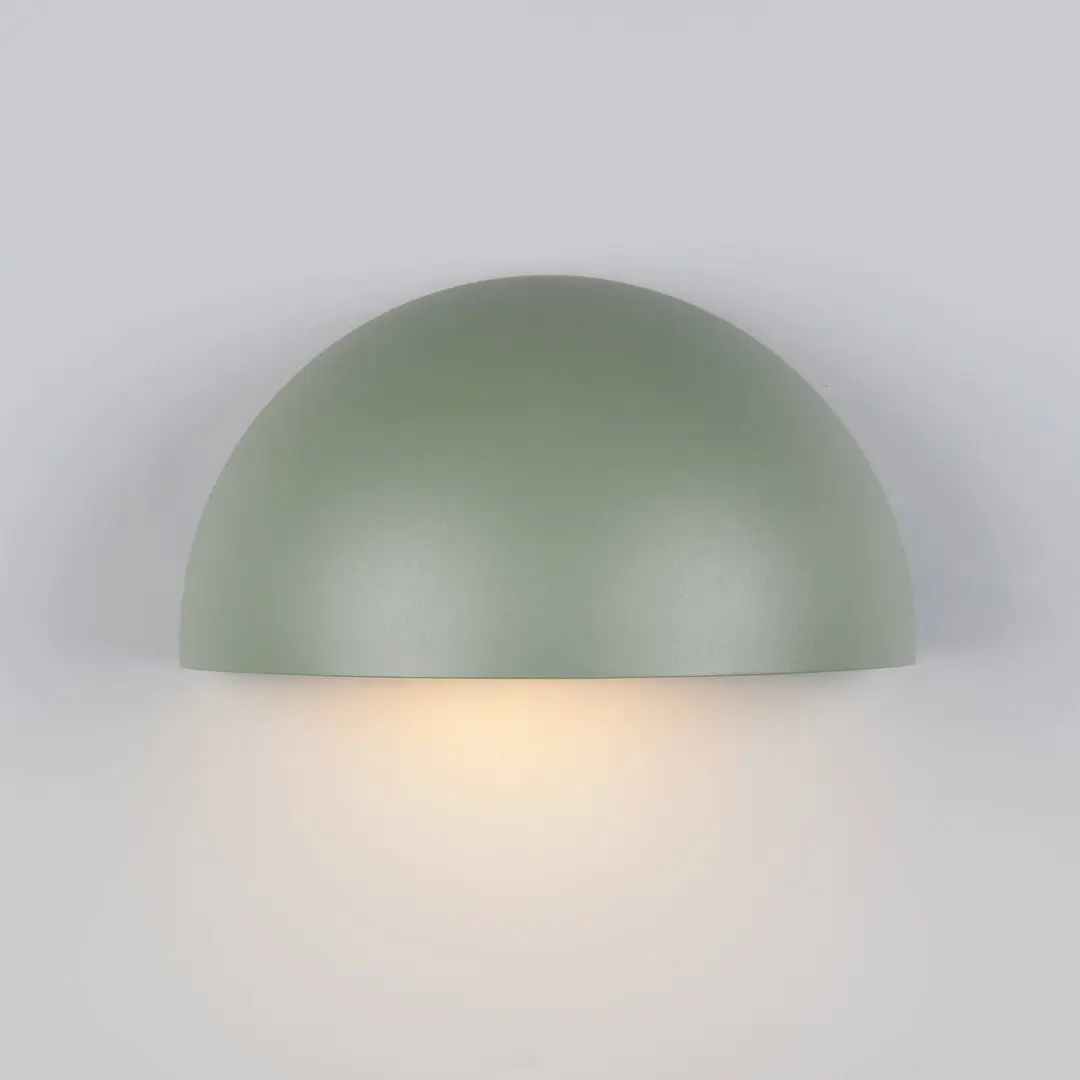 Trio Lighting Außenwandleuchte MAAS, grün, Breite 27 cm, Metall, IP44