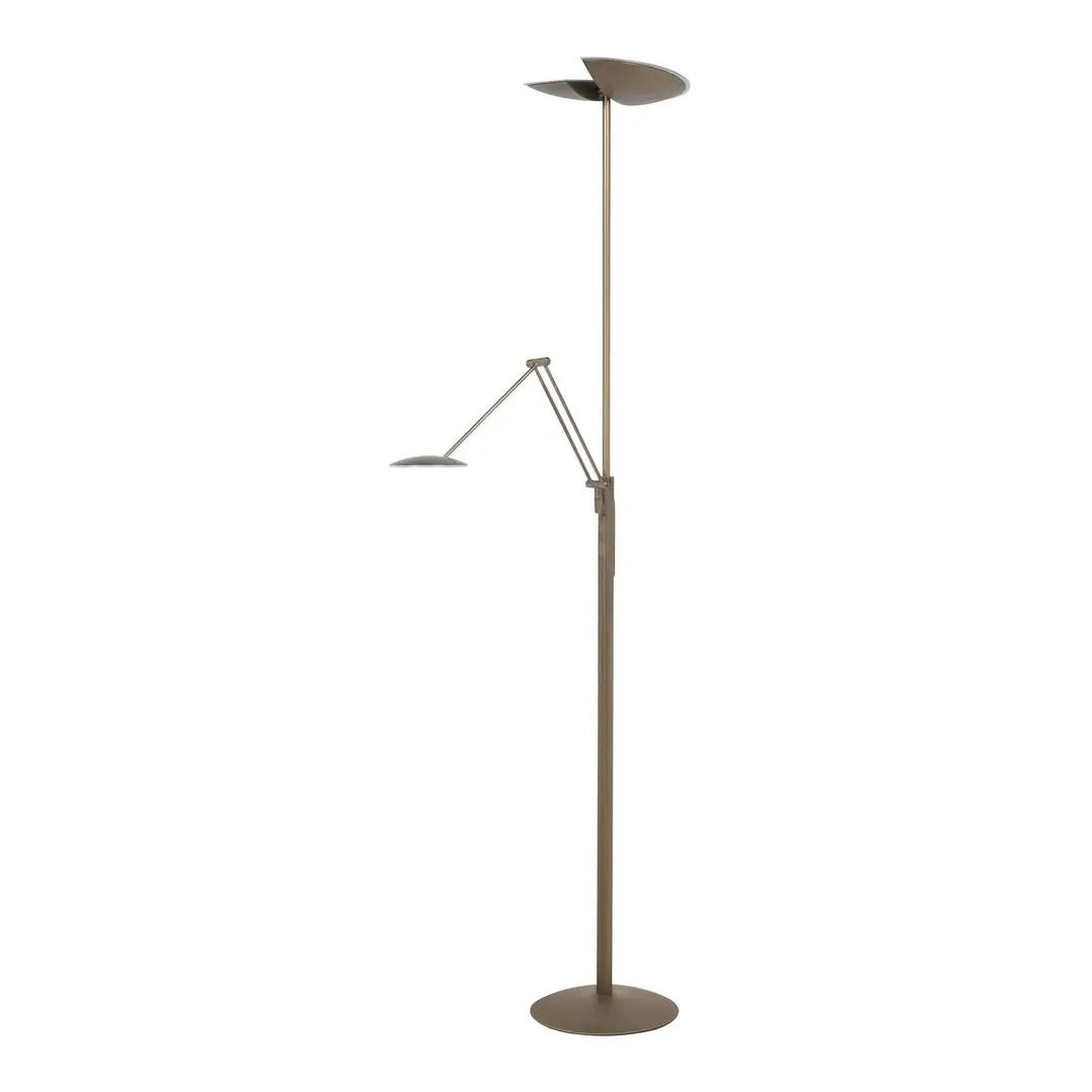 Highlight LED-Stehlampe New Sapporo, bronze, 183 cm, Metall Dimmer CCT