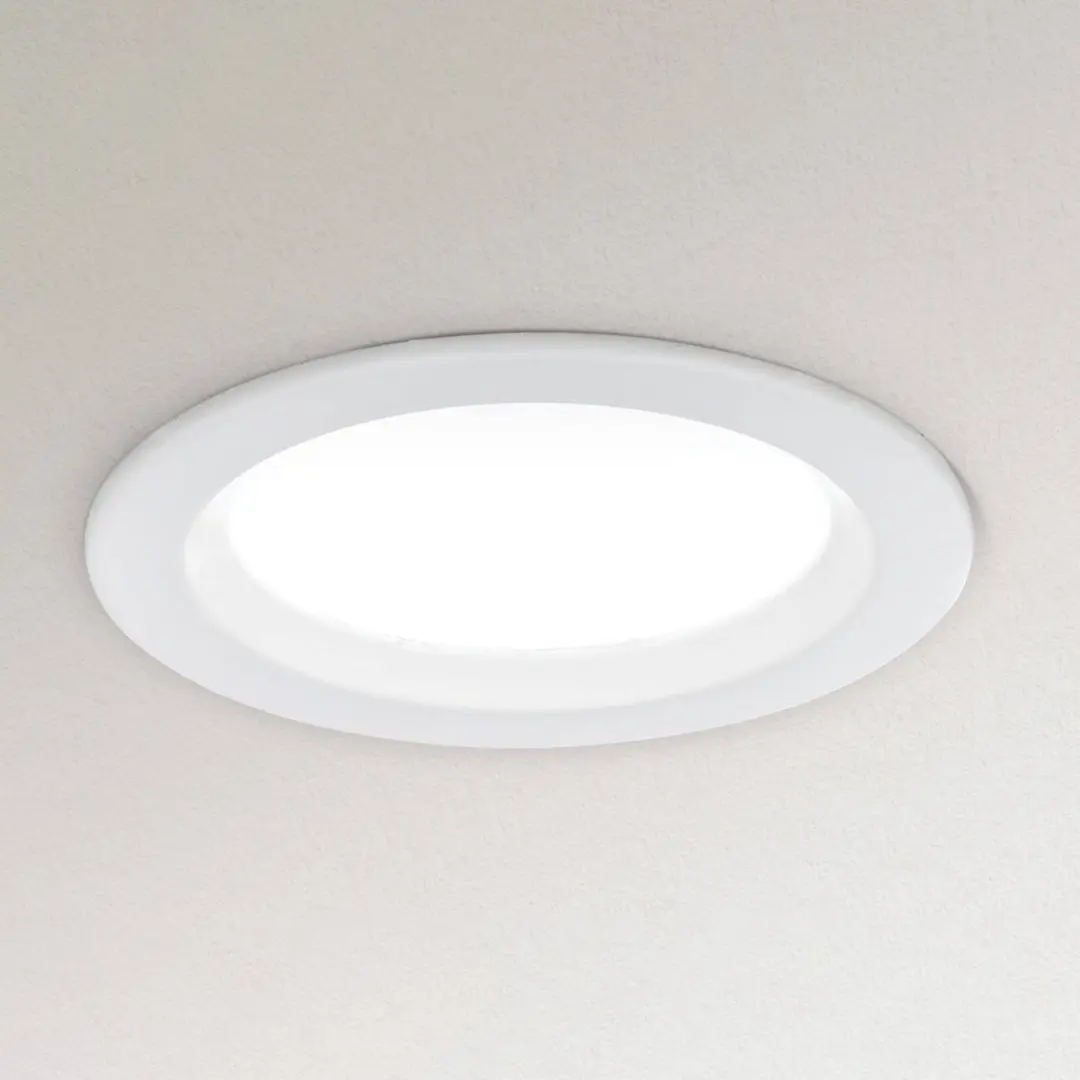 Orion Dimmbare LED-Einbauleuchte Spock Ø 9 cm weiß