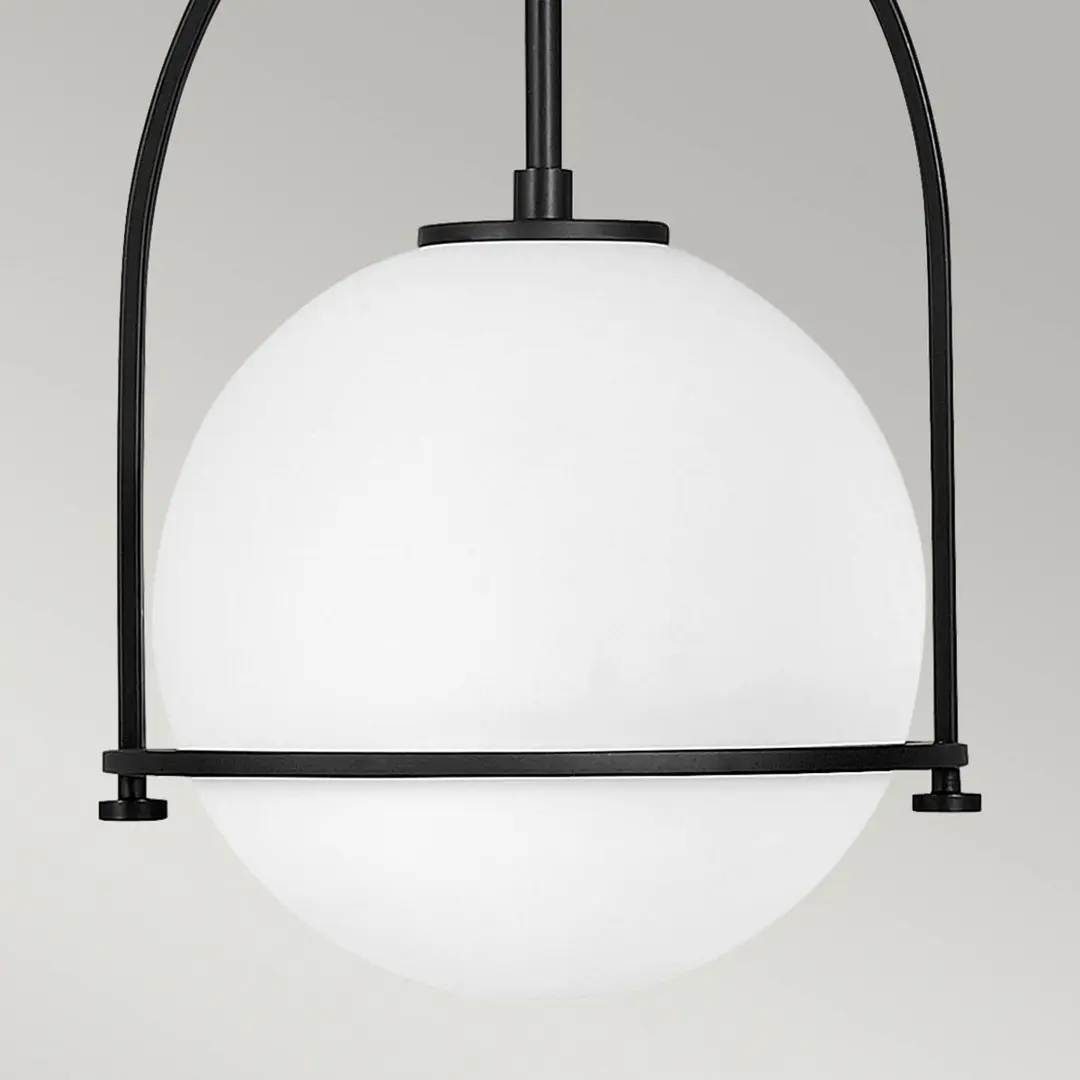 Quintiesse Hängeleuchte Somerset, schwarz, 29 cm, 1-flg.
