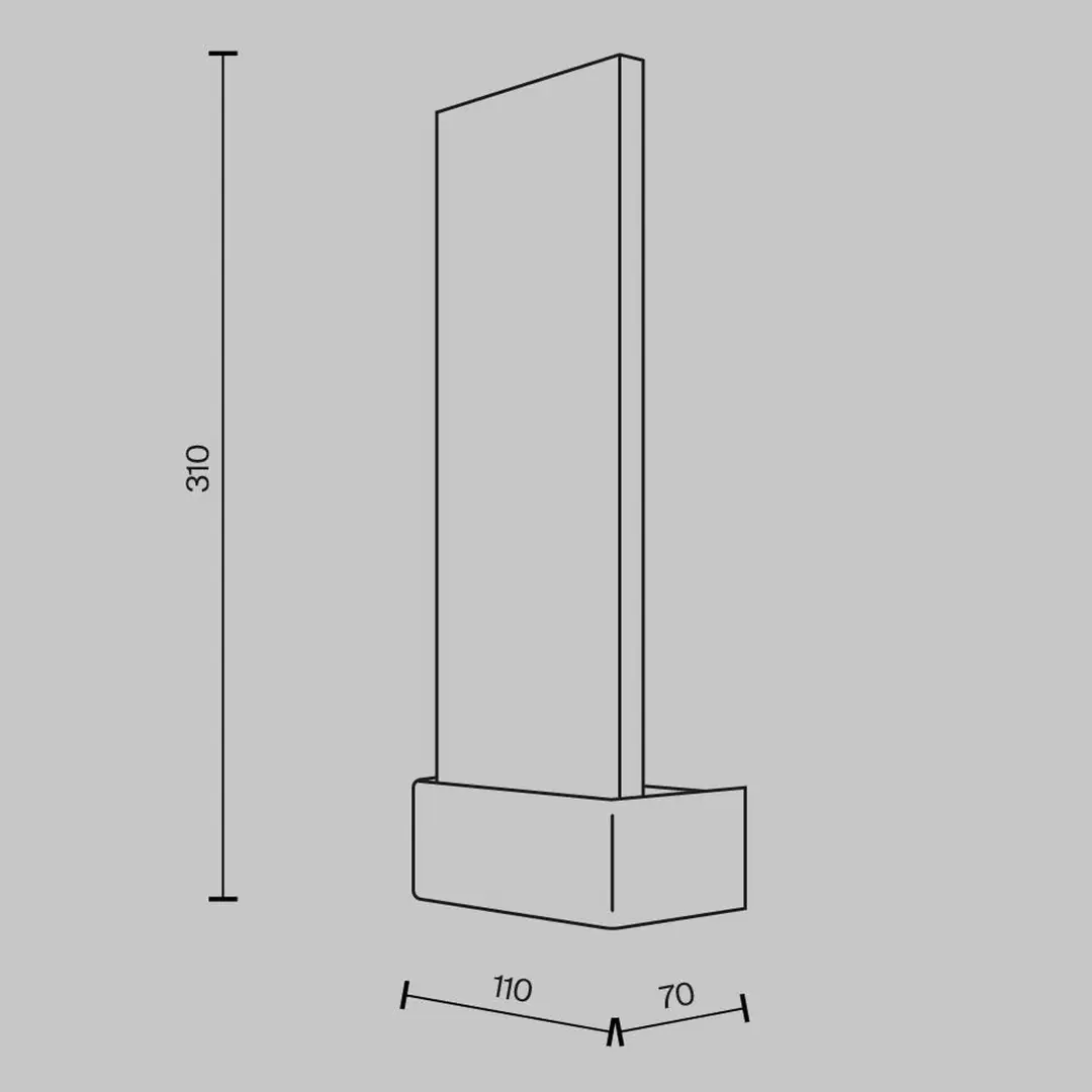 Maytoni LED-Wandleuchte Ornate, chrom/klar, Höhe 31 cm, Glas