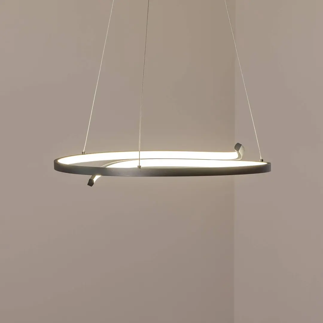 Milagro Lighting LED-Hängeleuchte Lorenzo, Metall, schwarz, 4.000 K