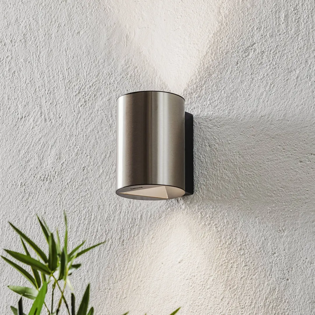 Philips Buxus - LED-Außenwandlampe aus Edelstahl