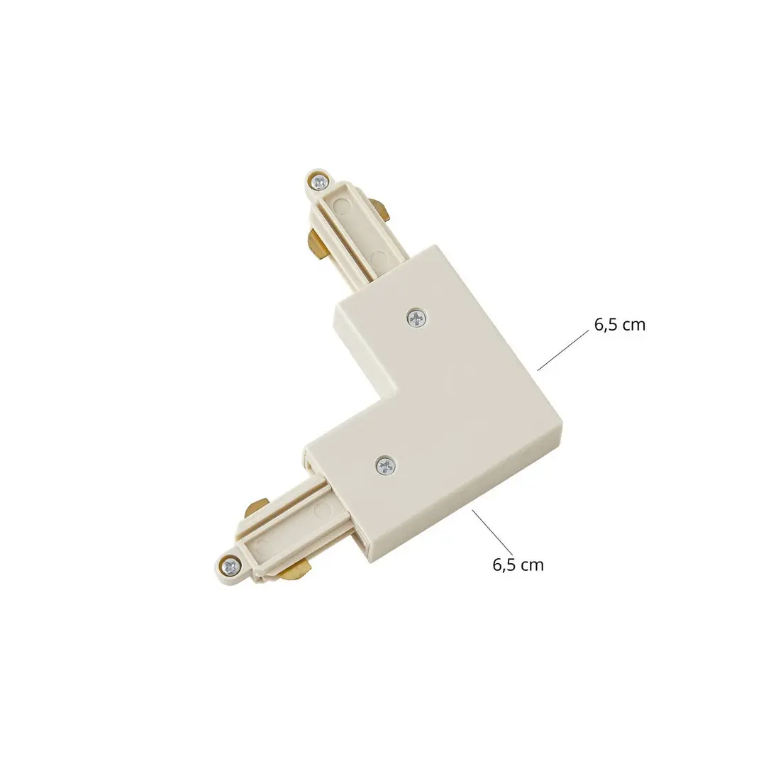 Lindby Eckverbinder Linaro, beige, 1-Phasenschiene