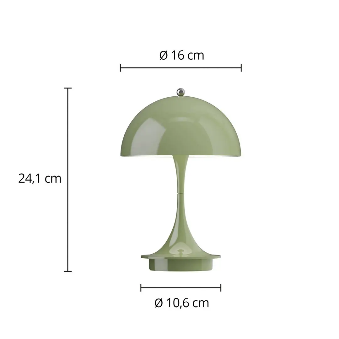 Louis Poulsen Panthella PORTABLE 160 V3, opaque moosgrün
