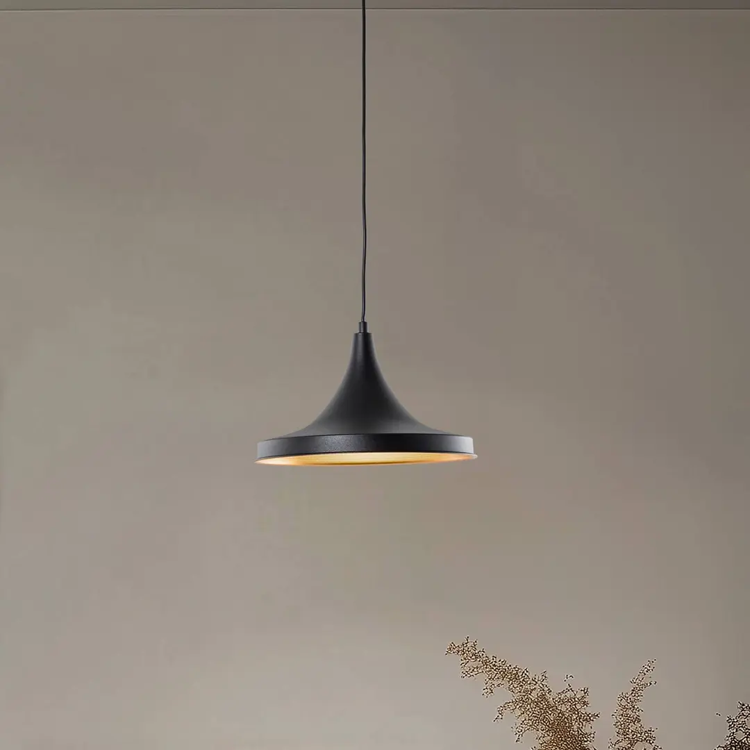 Opviq Hängeleuchte Berceste 193-S Ø30cm schwarz/gold