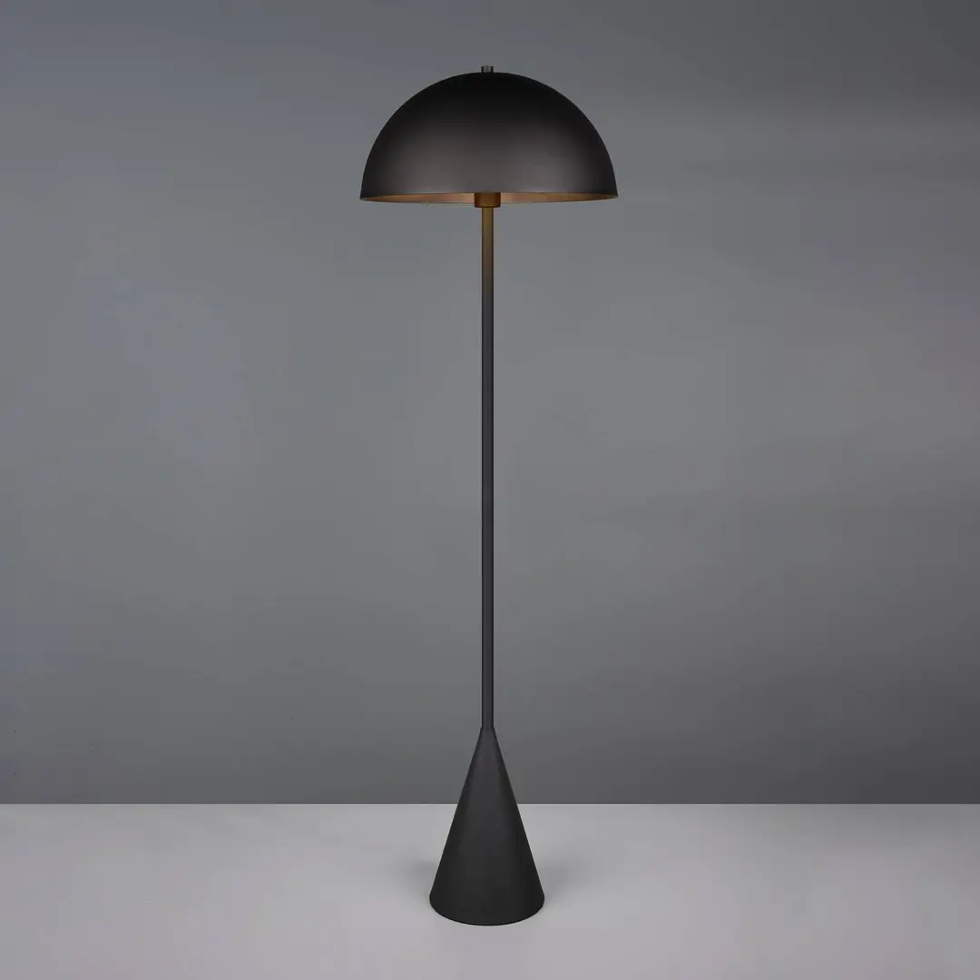 Trio Lighting Stehleuchte Alfie, schwarz matt, Metall, E27