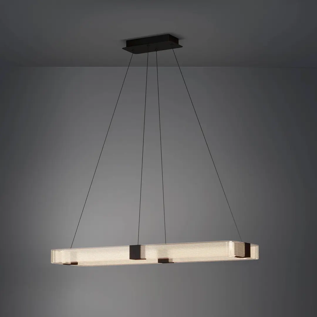 Stars of Light LED-Hängelampe Mogetonello, schwarz, 100 cm