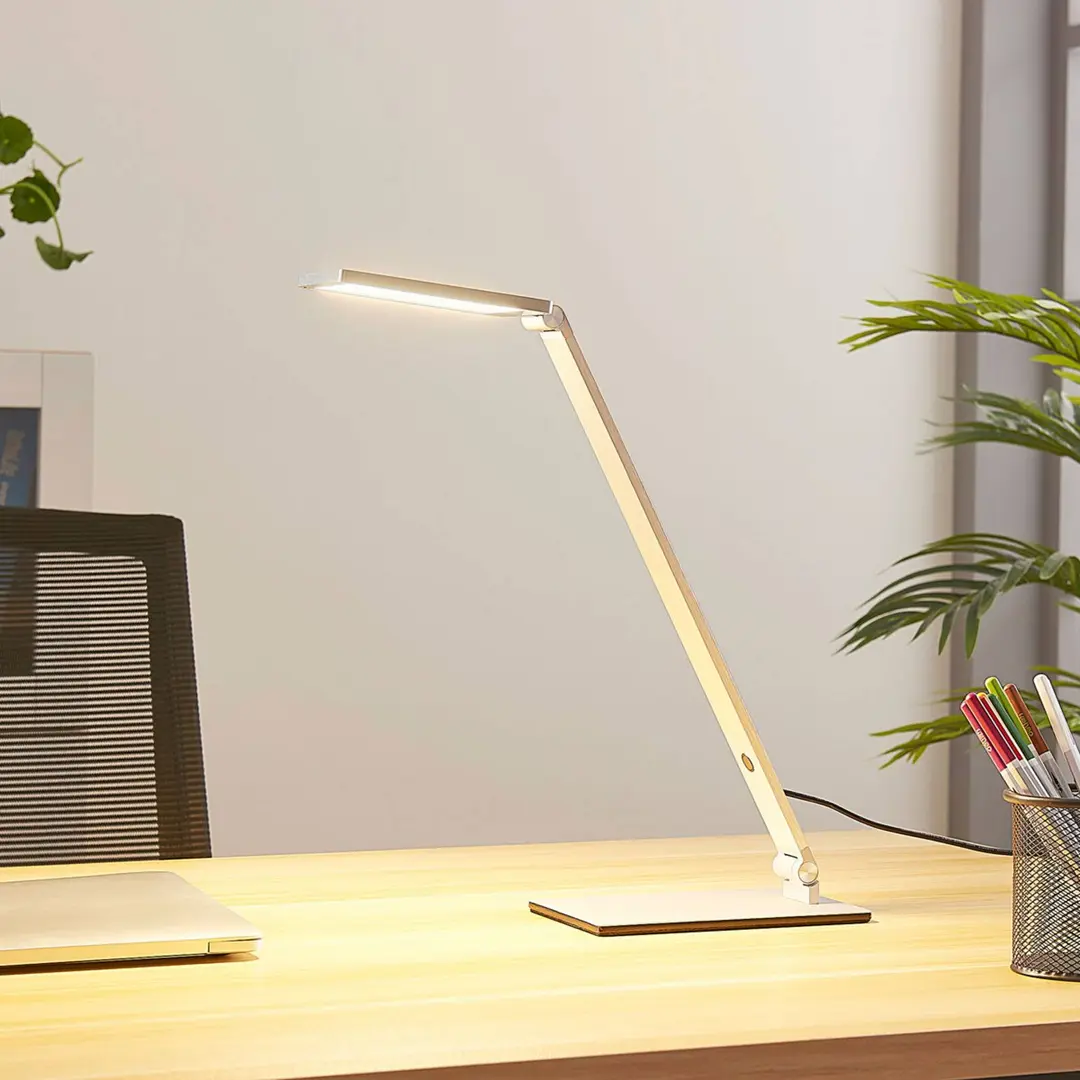 Lucande LED-Schreibtischlampe Resi, dimmbar, verstellbar