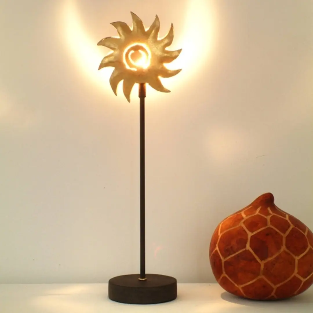 Holländer Tischleuchte Sonne gold