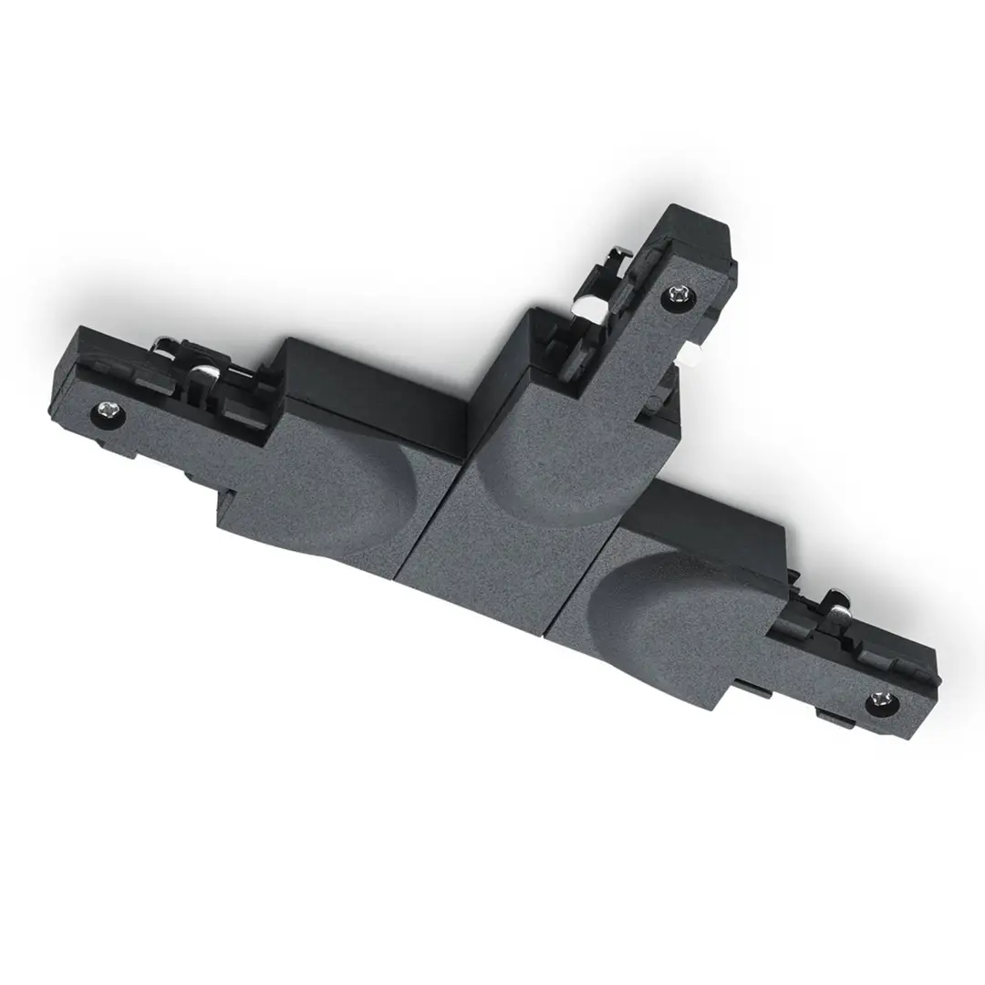 Trio Lighting T-Verbinder DUOline, Schutzleiter links, schwarz