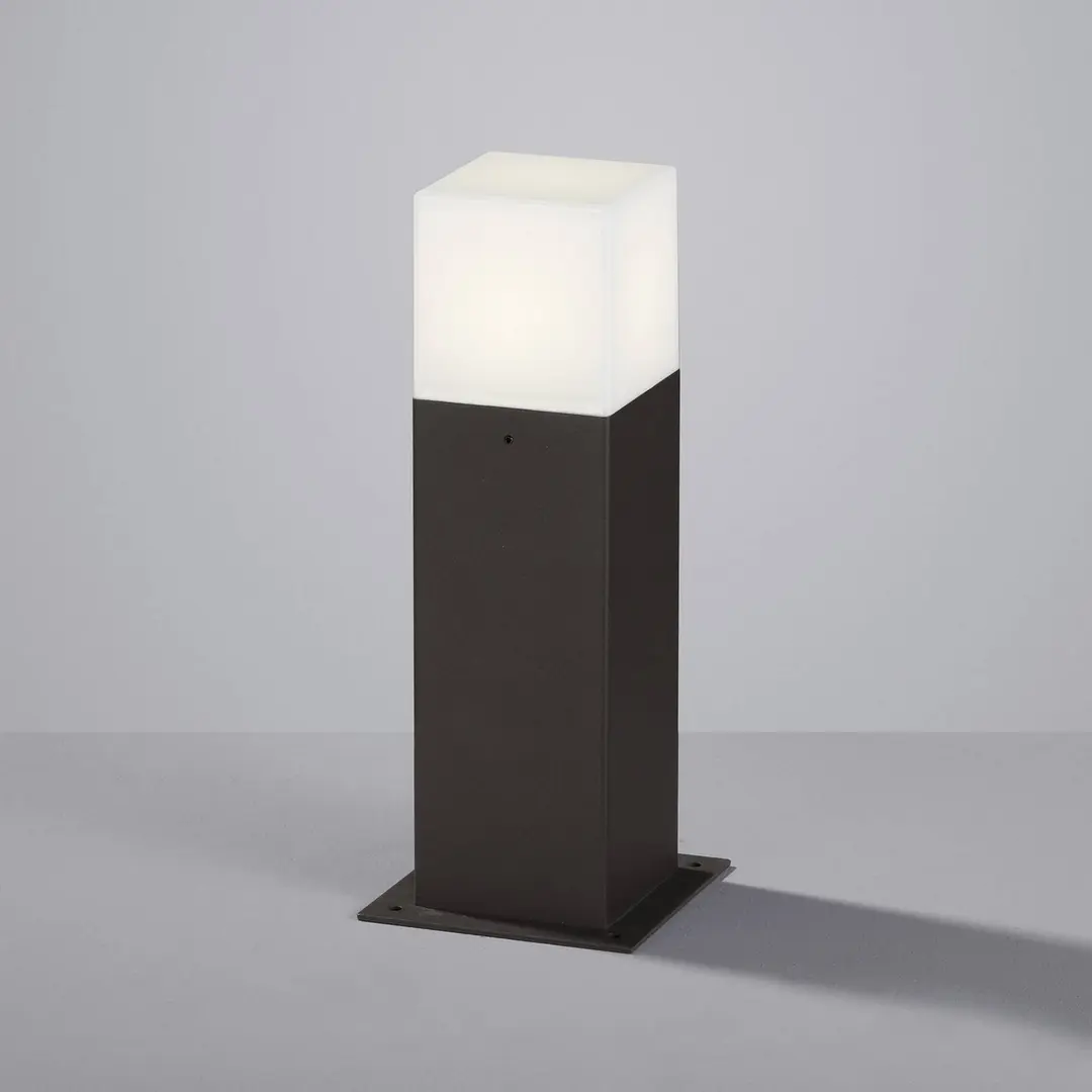 Trio Lighting Sockelleuchte HUDSON, anthrazit, Höhe 30 cm, Metall IP44