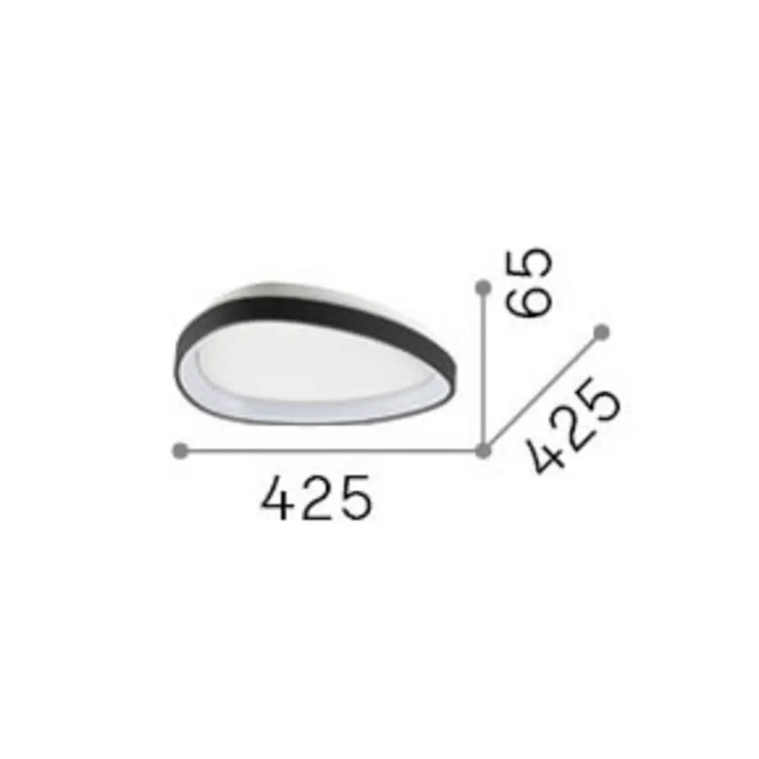 Ideal Lux LED-Deckenlampe Gemini weiß 42 cm 2700 K on/off