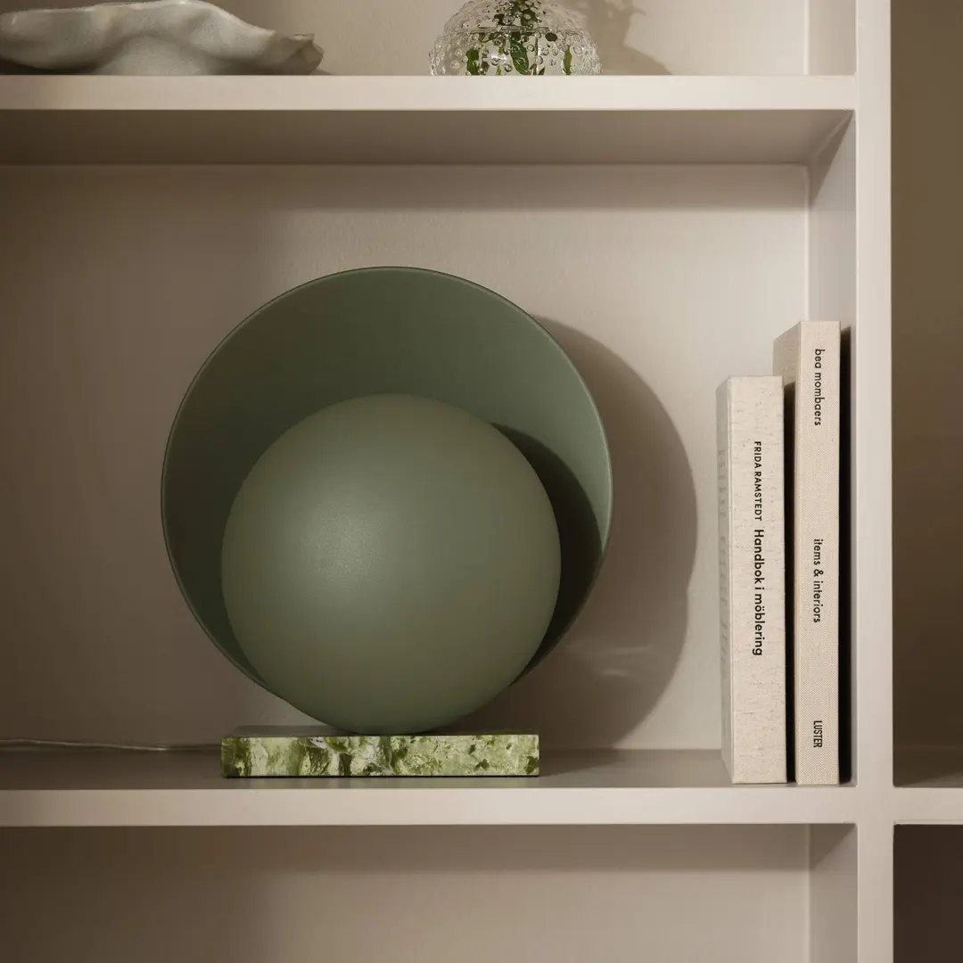 Globen Lighting Tischleuchte ORBIT, grün, Marmor, Höhe 32 cm
