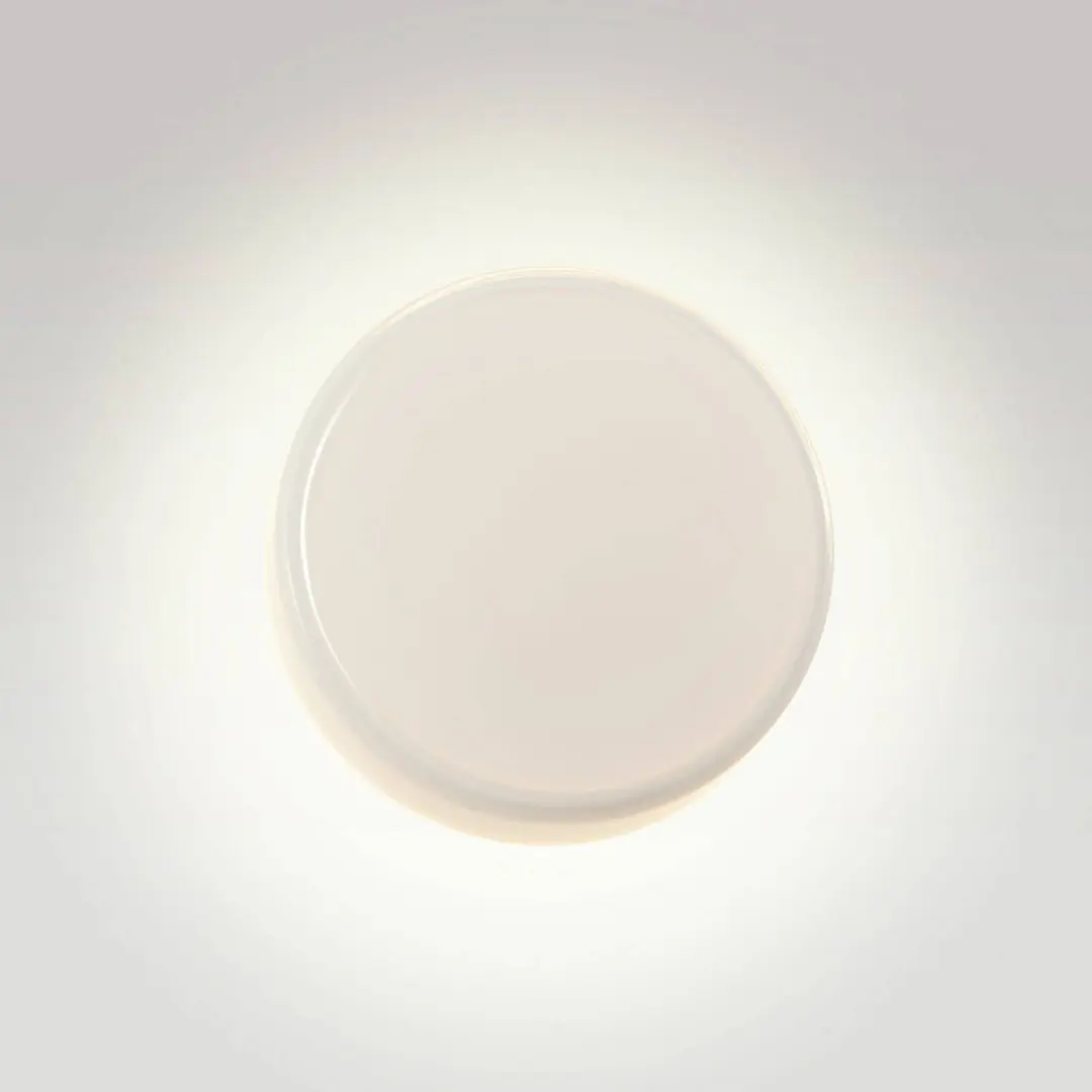 MARSET LED-Wandlampe Caramel, opal, Ø 38 cm, TRIAC, Glas