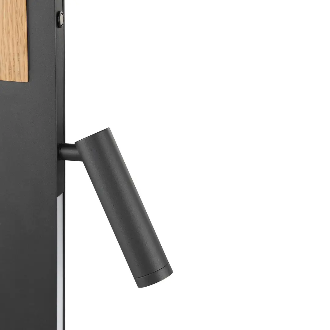 Brilliant LED-Stehleuchte Streamline, Höhe 145 cm, schwarz, Leselicht