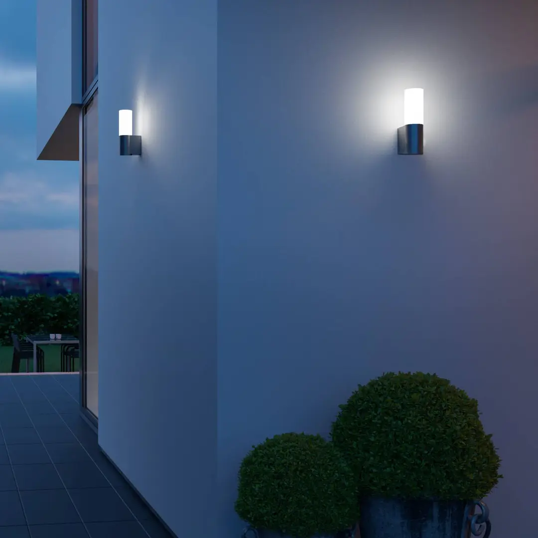 STEINEL L 605 LED-Außenwandleuchte, alu anthrazit