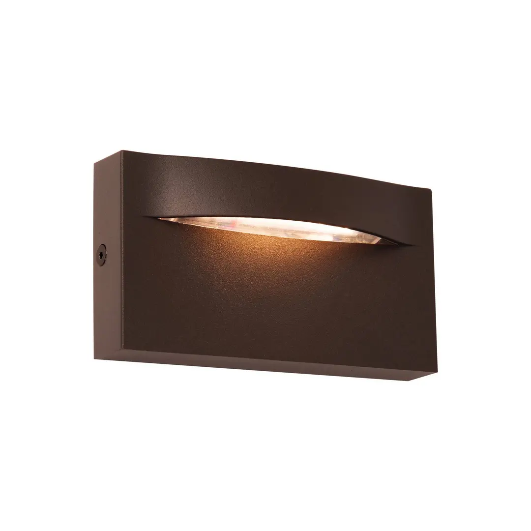 Viokef LED-Außenwandleuchte Vita, rostbraun, 13,7 x 7,5 cm