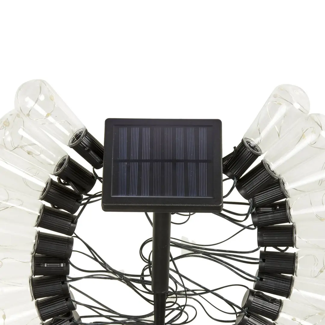 SMART GARDEN LED-Solar-Lichterkette DecoBulb, 40-flg., transparent, IP44