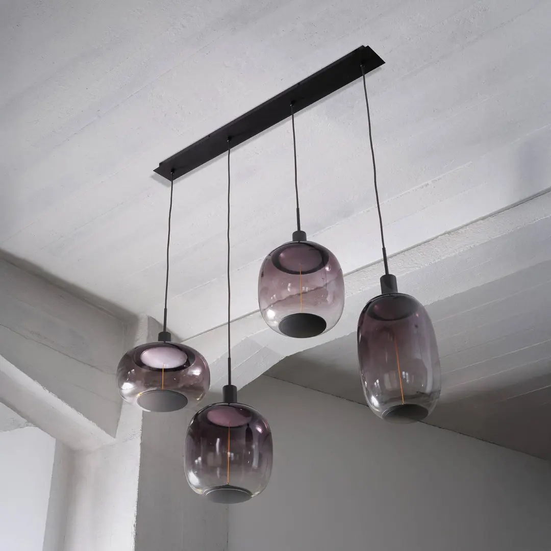 OSRAM Hängelampe Decor Needle Linear, grau, Stahl, 4-fl. E27