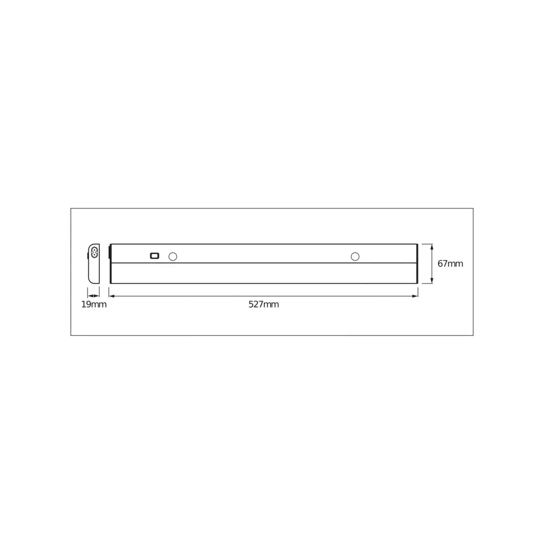 OSRAM LED-Sensor-Unterbauleuchte LINEAR FLAT, 3.000 K silber