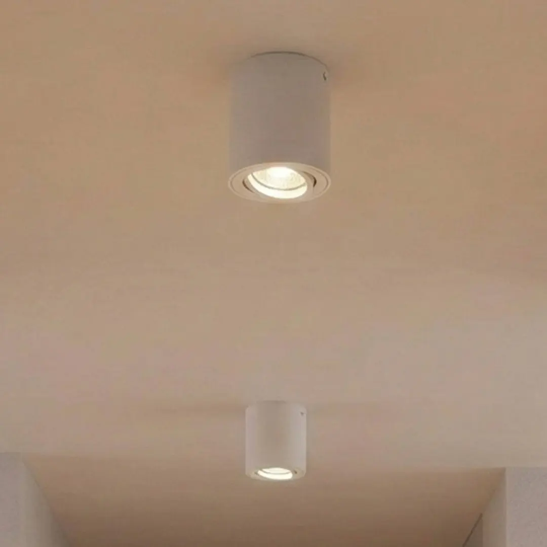 OSRAM Deckenstrahler ROUND, weiß, Ø 8 cm, Metall, GU10
