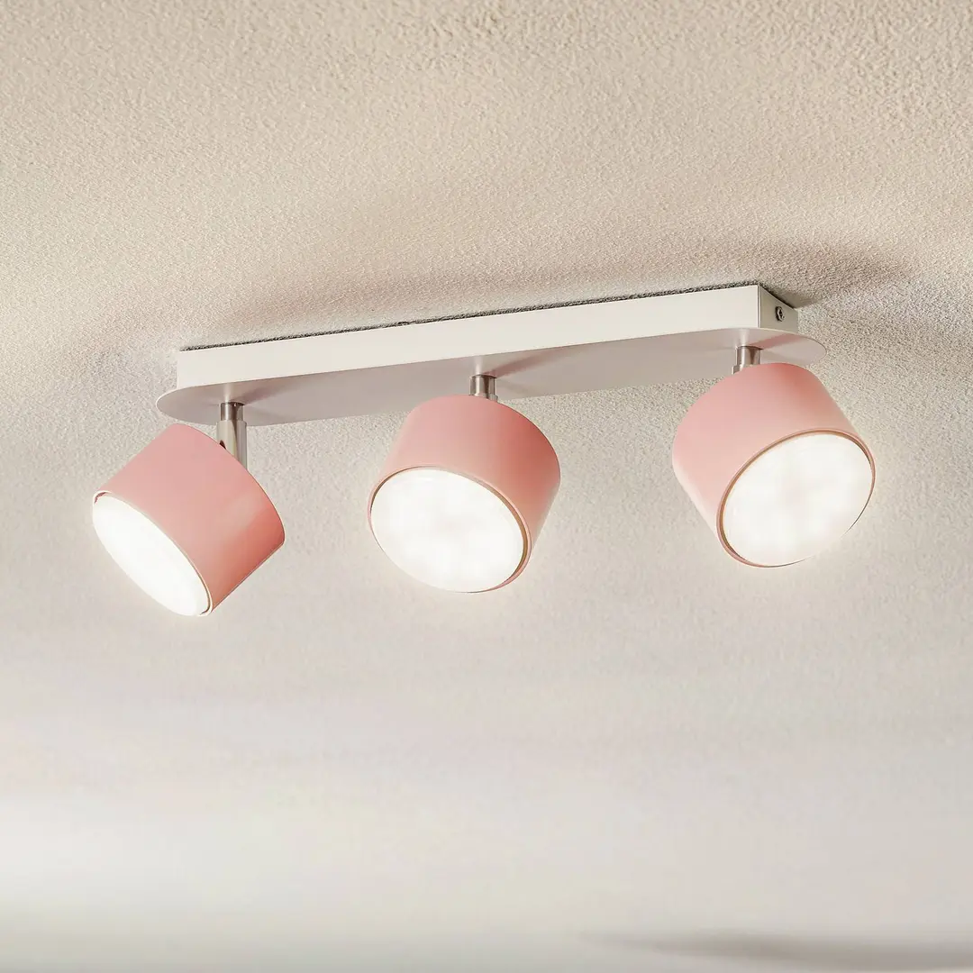 Eko-Light Deckenstrahler Cloudy dreiflammig rosa