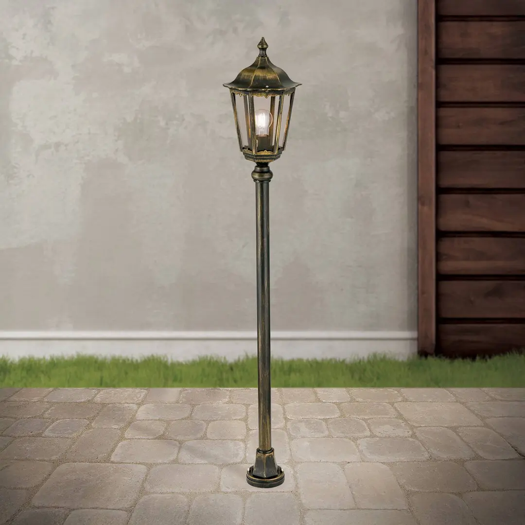 Orion Wegeleuchte Puchberg 140 cm, schwarz-gold