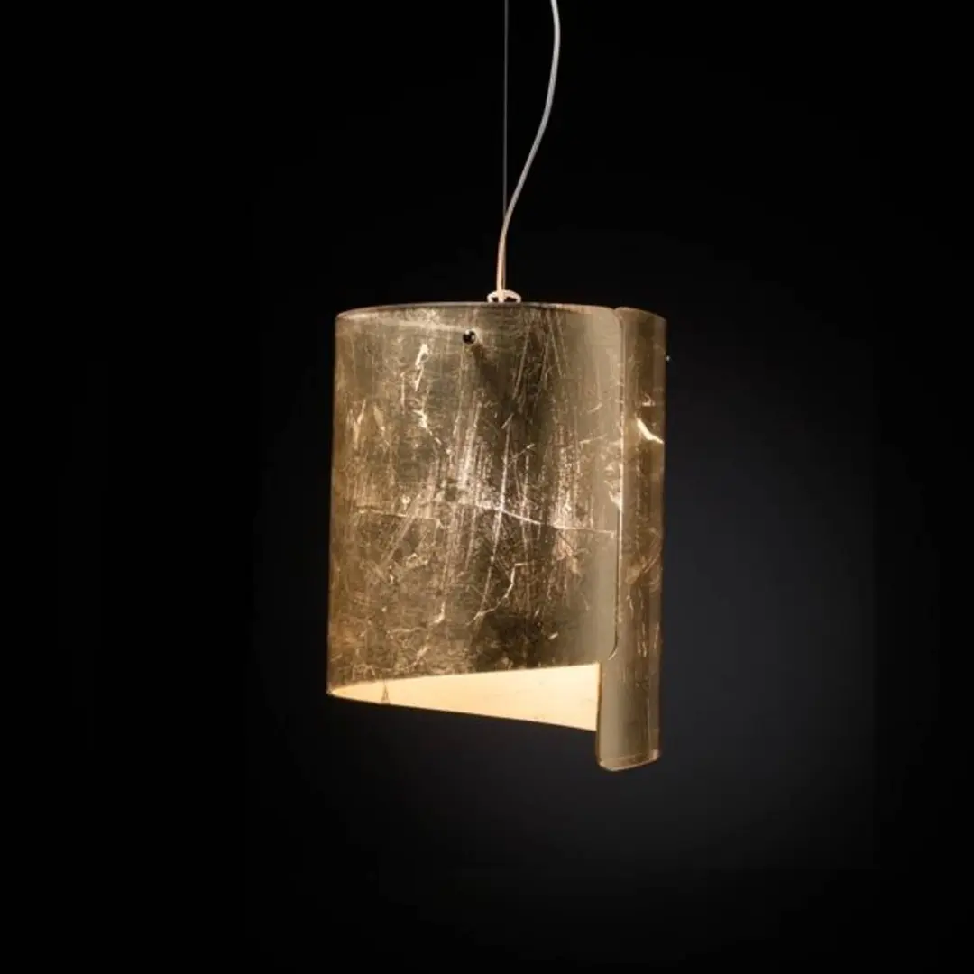 Selène Hängeleuchte Papiro, Ø 26 cm, gold