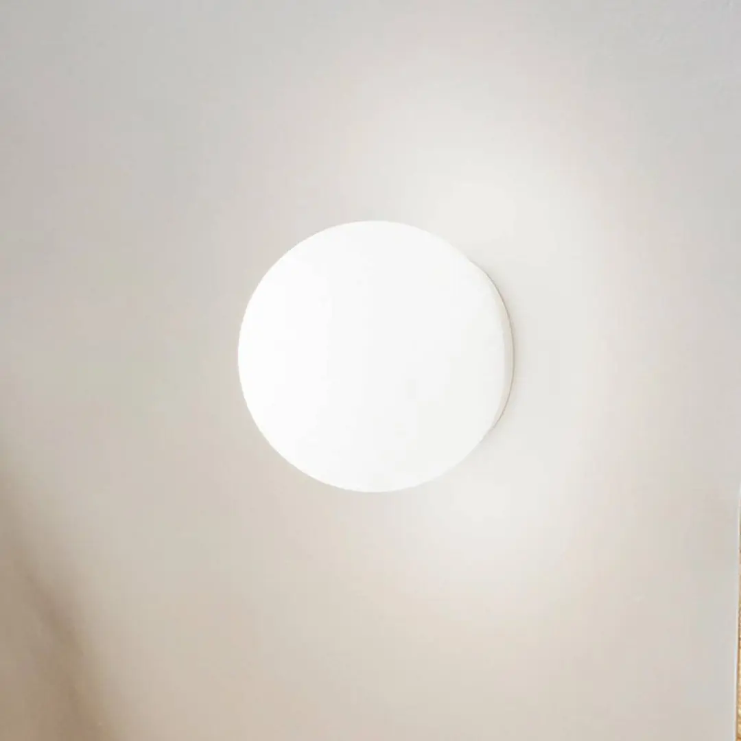 Ideal Lux Wandleuchte Mapa, Ø 20 cm, E27, weiß, Glas, Kugel
