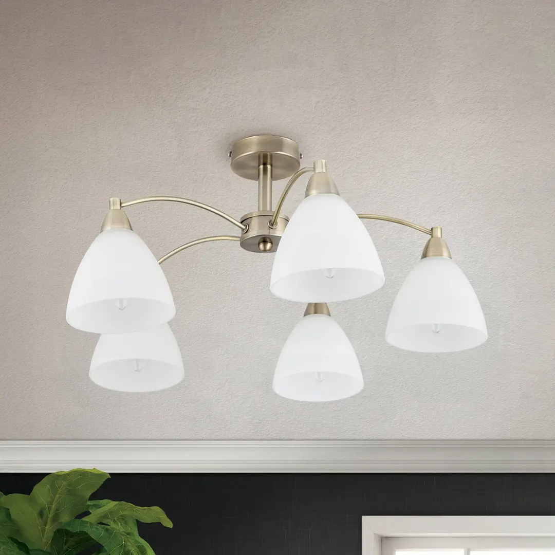 Orion Deckenlampe Kinga, altmessing, 5-flammig