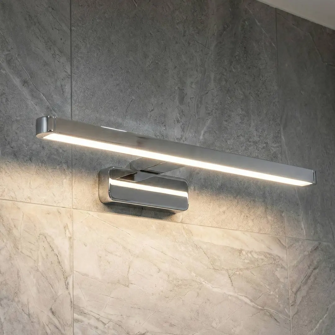 OSRAM LED-Wandlampe ORBIS DISC BAR, chrom, 40 cm, IP44, CCT