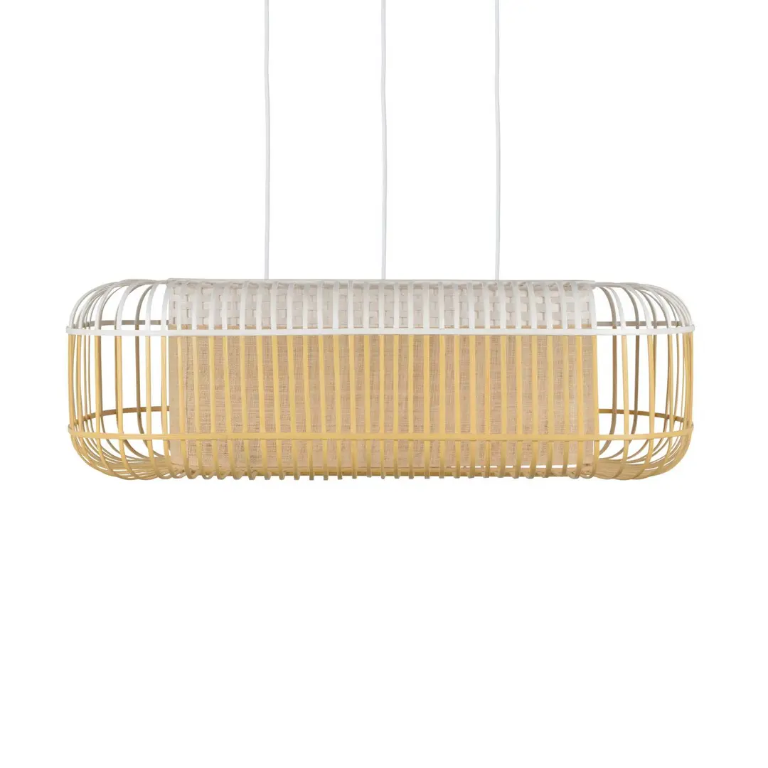 Forestier Bamboo oval L Pendel weiß/natur