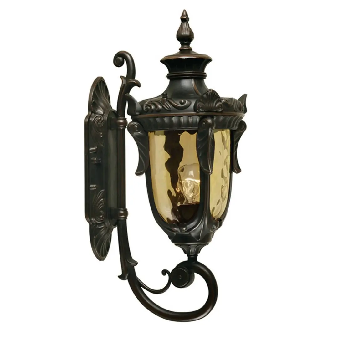 ELSTEAD Außenwandleuchte PHILADELPHIA, bronze/amber, 53 cm IP44