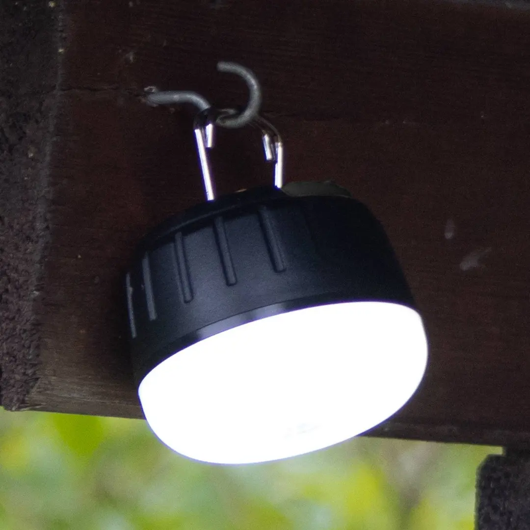 FH Lighting LED-Akku-Außenlampe 850948, schwarz/weiß, Ø 7 cm, Kunststoff