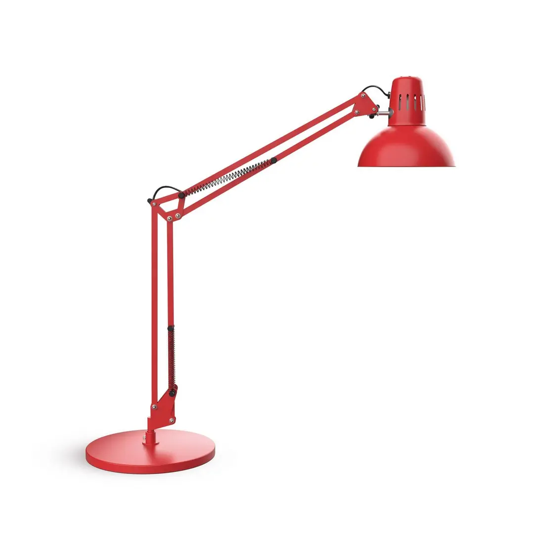 Maul Schreibtischleuchte MAULstudy, rot, Stahl, Höhe 49 cm