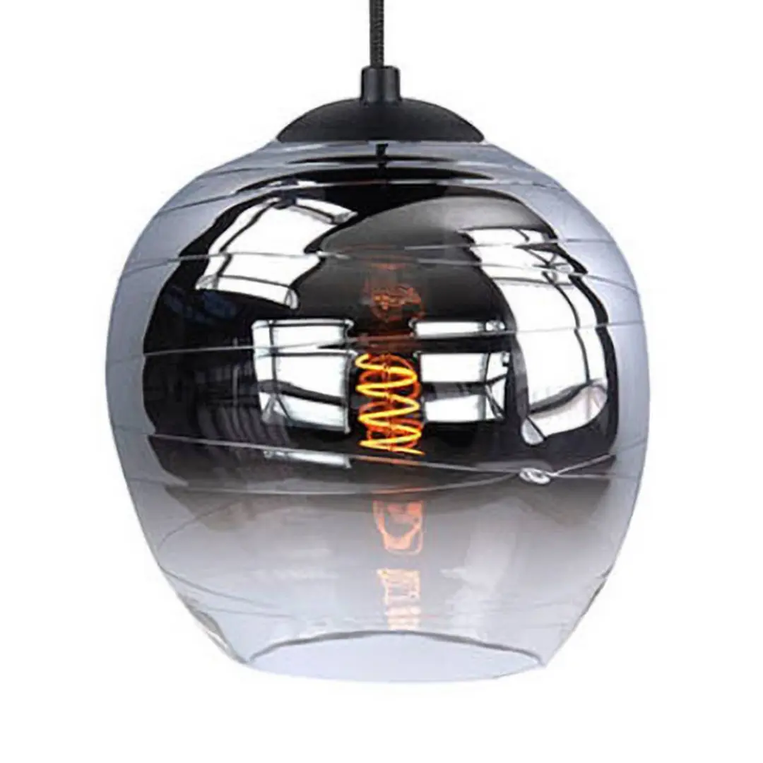 Highlight Lampenschirm Fantasy Apple, rauchgrau, Ø 22 cm, Glas