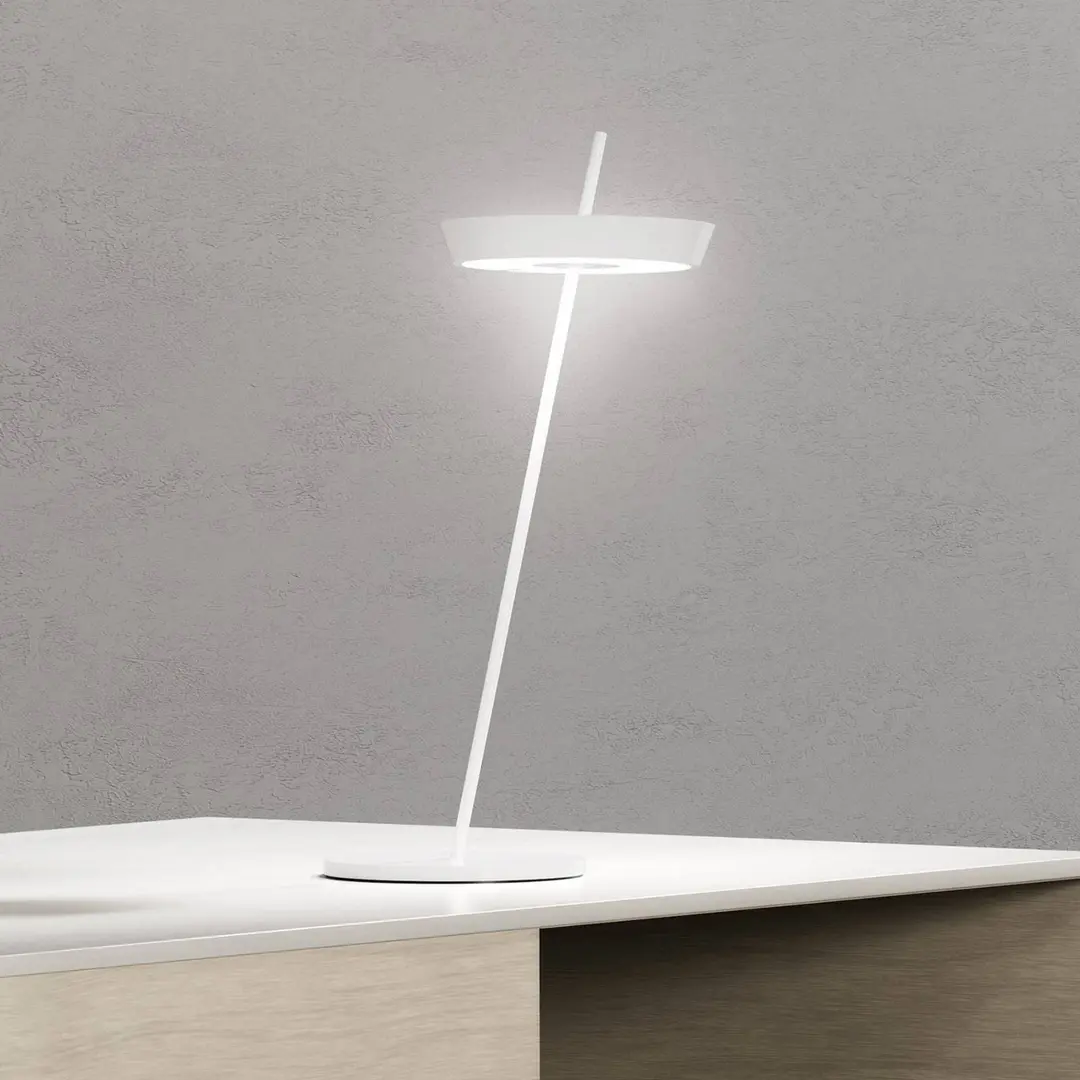 Sigor LED-Akku-Tischlampe Mahina, weiß, Höhe 36 cm, Metall, CCT