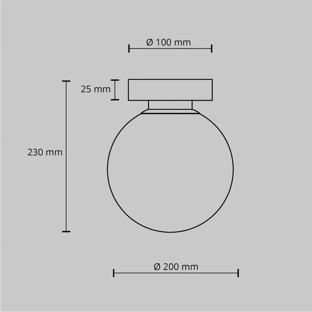 Maytoni Wandleuchte Basic form, schwarz, Ø 20 cm