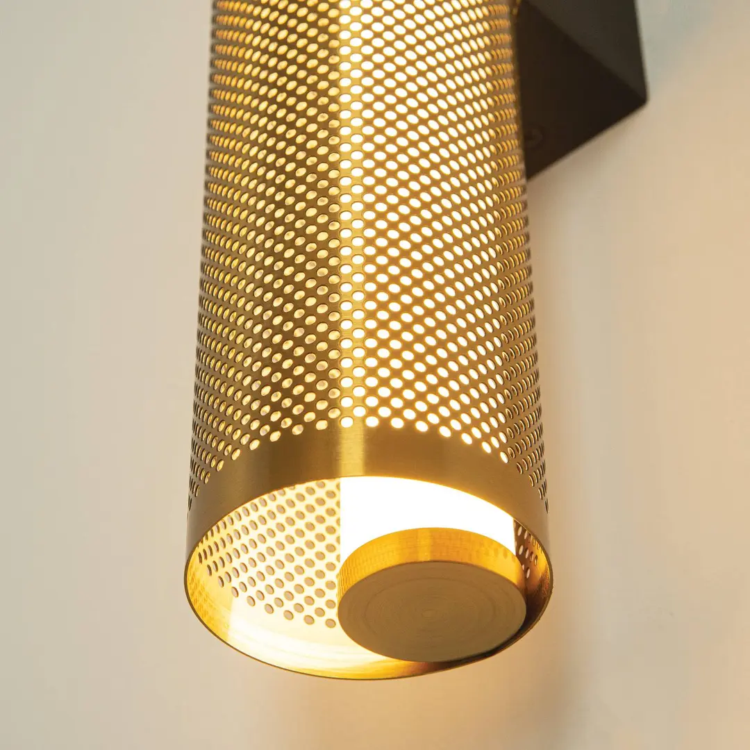 Zambelis LED-Wandleuchte 23041, goldfarben, Edelstahl, 3.000 K