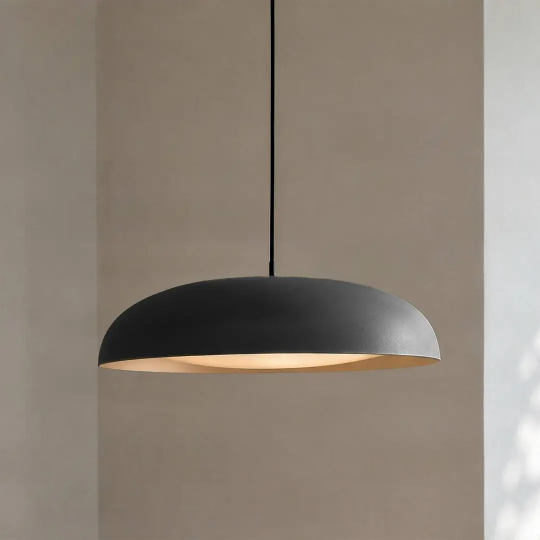 Lindby LED-Hängeleuchte Florie, schwarz, Metall, Ø 40 cm