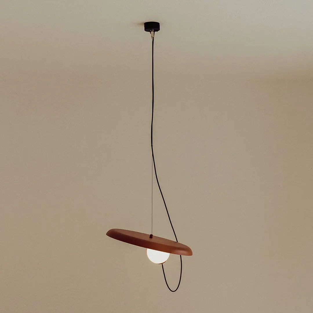 Milan Iluminación Milan Wire Hängeleuchte Ø 38 cm kupfermetallic