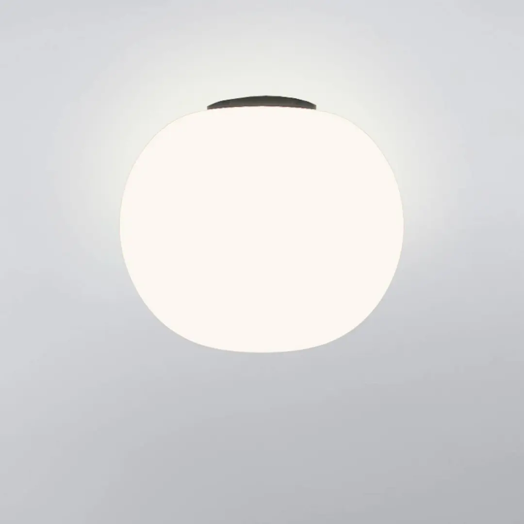 Casablanca Deckenlampe Acai, weiß/schwarz, Glas, 21 cm, E27